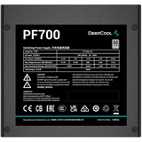DeepCool PF700 alimentatore per computer 700 W 20+4 pin ATX ATX Nero, Alimentatore PC Nero, 700 W, 220 - 240 V, 50 Hz, 100 W, 696 W, 100 W