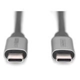 Digitus Cavo di collegamento USB 3.2 Gen 1 USB-C > USB-C Nero/grigio