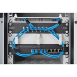 Digitus Switch Gigabit 8 porte 10'', Interruttore Non gestito, Gigabit Ethernet (10/100/1000), Full duplex, Montaggio rack