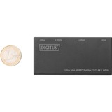 Digitus Ultra Slim HDMI Splitter, 1x2, 4K / 60 Hz, Splitter HDMI Nero