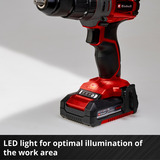 EINHELL Trapano avvitatore a percussione a batteria Power X-Change TE-CD 18/2 Li-i +64, 18 Volt, Cordless rosso/Nero