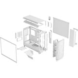 Fractal Design Meshify 3 XL Ambience Pro RGB Tinta Chiara, Torre grande telaio bianco