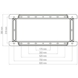 HAGOR BrackIT XXL HD II, Montaggio a parete Nero