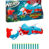 Hasbro DinoSquad - Tricera-blast (blaster con alloggiamento per caricamento di 3 dardi, con supporto dardi e design dinosauro Triceratopo, include 12 dardi Elite) celeste/Orange, con supporto dardi e design dinosauro Triceratopo, include 12 dardi Elite), Blaster giocattolo, 8 anno/i, 99 anno/i, 544 g