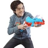 Hasbro DinoSquad - Tricera-blast (blaster con alloggiamento per caricamento di 3 dardi, con supporto dardi e design dinosauro Triceratopo, include 12 dardi Elite) celeste/Orange, con supporto dardi e design dinosauro Triceratopo, include 12 dardi Elite), Blaster giocattolo, 8 anno/i, 99 anno/i, 544 g