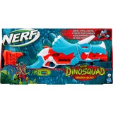 Hasbro DinoSquad - Tricera-blast (blaster con alloggiamento per caricamento di 3 dardi, con supporto dardi e design dinosauro Triceratopo, include 12 dardi Elite) celeste/Orange, con supporto dardi e design dinosauro Triceratopo, include 12 dardi Elite), Blaster giocattolo, 8 anno/i, 99 anno/i, 544 g