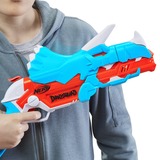 Hasbro DinoSquad - Tricera-blast (blaster con alloggiamento per caricamento di 3 dardi, con supporto dardi e design dinosauro Triceratopo, include 12 dardi Elite) celeste/Orange, con supporto dardi e design dinosauro Triceratopo, include 12 dardi Elite), Blaster giocattolo, 8 anno/i, 99 anno/i, 544 g