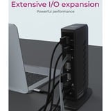 ICY BOX IB-DK2252AC Cablato USB 3.2 Gen 1 (3.1 Gen 1) Type-C Nero, Docking station Nero, Cablato, USB 3.2 Gen 1 (3.1 Gen 1) Type-C, 10,100,1000 Mbit/s, Nero, 5 Gbit/s, 4K Ultra HD