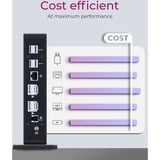 ICY BOX IB-DK2252AC Cablato USB 3.2 Gen 1 (3.1 Gen 1) Type-C Nero, Docking station Nero, Cablato, USB 3.2 Gen 1 (3.1 Gen 1) Type-C, 10,100,1000 Mbit/s, Nero, 5 Gbit/s, 4K Ultra HD