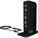 ICY BOX IB-DK2252AC, Docking station Nero