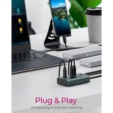 ICY BOX IB-HUB1454-C31 USB 3.2 Gen 1 (3.1 Gen 1) Type-C 10000 Mbit/s Blu, Grigio, Hub USB USB 3.2 Gen 1 (3.1 Gen 1) Type-C, USB 3.2 Gen 2 (3.1 Gen 2) Type-C, USB tipo-C, 10000 Mbit/s, Blu, Grigio, Alluminio, 20 W