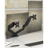 ICY BOX IB-MS204-T 81,3 cm (32") Scrivania Grigio, Argento, Base per monitor Nero, Morsetto/occhiello, 18 kg, 81,3 cm (32"), 100 x 100 mm, Regolazione altezza, Grigio, Argento
