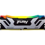 Kingston FURY FURY 24GB 8400MT/s DDR5 CL40 CUDIMM Renegade RGB Silver XMP, Memoria argento/Nero, 24 GB, 1 x 24 GB, DDR5, 288-pin DIMM