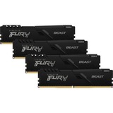 Kingston FURY FURY Beast memoria 64 GB 4 x 16 GB DDR4 2666 MHz Nero, 64 GB, 4 x 16 GB, DDR4, 2666 MHz, 288-pin DIMM