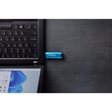 Kingston IronKey 256GB USB-C Vault Privacy 50C crittografia AES-256, FIPS 197, Chiavetta USB celeste/Nero, FIPS 197, 256 GB, USB tipo-C, 3.2 Gen 1 (3.1 Gen 1), 230 MB/s, Cuffia, Nero, Blu