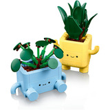 LEGO Botanicals 10349 Piantine Felici Giocattolo, Kit Arti e Mestieri con 2 Piante Artificiali e 2 Vasi per Bambini da 9+, Giochi di costruzione Kit Arti e Mestieri con 2 Piante Artificiali e 2 Vasi per Bambini da 9+, Set da costruzione, 9 anno/i, Plastica, 217 pz, 279 g