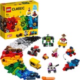 LEGO Classic Mattoncini e ruote Set da costruzione, 4 anno/i, Plastica, 653 pz, 811 g