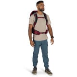 Osprey Hikelite 28, Zaino Vino rosso/Nero