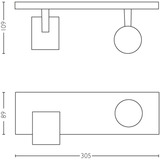 Philips Hue White Ambiance Runner Doppio Spot, Luce LED bianco