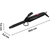 Rowenta Curler 2 CF2119 messa in piega Ferro per ricci Caldo Nero 25 W 1,8 m, Apparecchio  per boccoli Nero, Ferro per ricci, Caldo, Barra di scorrimento, A forma di canna dritta, Capelli bagnati/asciutti, 180 °C