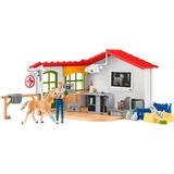 Schleich Veterinarian practice with pets, Gioco figura Farm, 3 anno/i, Multicolore