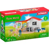Schleich Veterinarian practice with pets, Gioco figura Farm, 3 anno/i, Multicolore