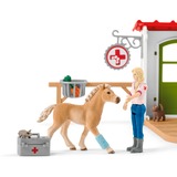Schleich Veterinarian practice with pets, Gioco figura Farm, 3 anno/i, Multicolore