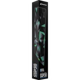 Sharkoon SKILLER SGP30 Tappetino per mouse per gioco da computer Nero, Verde, Grigio Nero/verde chiaro, Nero, Verde, Grigio, Fantasia, Gomma, Tessile, Barra appoggiaferro antiscivolo, Tappetino per mouse per gioco da computer