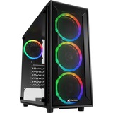 Sharkoon TG4M RGB Nero Nero, PC, Nero, ATX, micro ATX, Mini-ITX, Giocare, Multi, Ventole