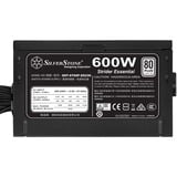 SilverStone ST60F-ES230 alimentatore per computer 600 W 20+4 pin ATX ATX Nero Nero, 600 W, 180 - 264 V, 47 - 63 Hz, 4.5 A, Attivo, 120 W