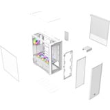 Thermaltake S380 TG ARGB, Chassis Tower bianco