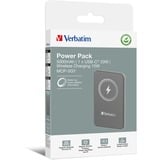 Verbatim Charge 'n' Go Polimeri di litio (LiPo) 5000 mAh Carica wireless Grigio, Powerbank  grigio, 5000 mAh, Polimeri di litio (LiPo), Quick Charge 3.0, Carica wireless, Grigio