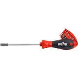 Wiha Cacciavite 1/4", con caricatore di punte, magnetico Nero/Rosso