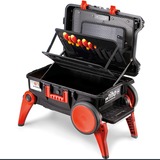 Wiha Valigetta per attrezzi XXL III, Cassetta portautensili Nero/Rosso