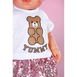 ZAPF Creation BABY born Glam Outfit 43cm, Accessori della bambola BABY born Glam Outfit 43cm, Set di vestiti per bambola, 3 anno/i