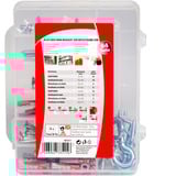 fischer Scatola per trasloco DUOPOWER 6,8, Tassello grigio chiaro/Rosso