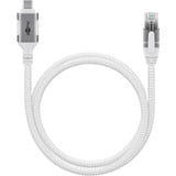 goobay Cavo Ethernet USB-C 3.2 Gen2 connettore > connettore RJ-45, Scheda di rete bianco