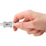 goobay Cavo Ethernet USB-C 3.2 Gen2 connettore > connettore RJ-45, Scheda di rete bianco
