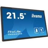 iiyama TW2223AS-B2 Monitor PC 54,6 cm (21.5") 1920 x 1080 Pixel Full HD Touch screen Nero, Public Display Nero (opaco), 54,6 cm (21.5"), 1920 x 1080 Pixel, Full HD, 18 ms, Nero
