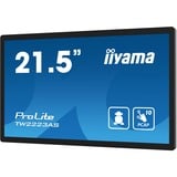 iiyama TW2223AS-B2 Monitor PC 54,6 cm (21.5") 1920 x 1080 Pixel Full HD Touch screen Nero, Public Display Nero (opaco), 54,6 cm (21.5"), 1920 x 1080 Pixel, Full HD, 18 ms, Nero