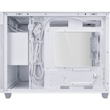 ASUS PRIME AP201 CASE TG WHITE Mini Tower Bianco, Chassis Tower bianco, Mini Tower, PC, Bianco, micro ATX, Mini-ITX, 17 cm, 33,8 cm