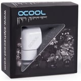 Alphacool 17485 parte e accessorio del sistema di raffreddamento del computer Kit di montaggio bianco, Kit di montaggio, Ottone, Bianco, 1/4", Maschio, Femmina