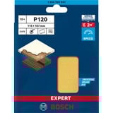 Bosch 2 608 900 893 fornitura per utensili rotanti per molatura/levigatura Legno Carta abrasiva, Foglio abrasivo Carta abrasiva, Legno, Bosch, Marrone, Rettangolare, 107 mm