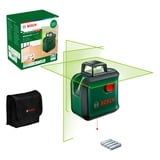 Bosch Laser a linee incrociate AdvancedLevel 360, Attraversare la linea laser verde/Nero