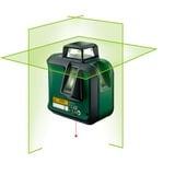 Bosch Laser a linee incrociate AdvancedLevel 360, Attraversare la linea laser verde/Nero