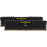 Corsair Vengeance LPX CMK16GX4M2D3000C16 memoria 16 GB 2 x 8 GB DDR4 3000 MHz Nero, 16 GB, 2 x 8 GB, DDR4, 3000 MHz, 288-pin DIMM, Nero