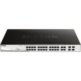 D-Link DGS-1210-28P Gestito L2 Gigabit Ethernet (10/100/1000) Supporto Power over Ethernet (PoE) 1U, Interruttore argento/Nero, Gestito, L2, Gigabit Ethernet (10/100/1000), Supporto Power over Ethernet (PoE), Montaggio rack, 1U