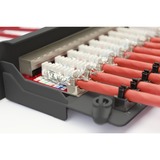 Digitus Cavo patch CAT 6A, classe EA, schermato, Patch Panel Nero, classe EA, schermato, RJ-45, Cat6a, Nero, Acciaio, Montaggio a rack, 1U