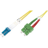 Digitus Cavo patch in fibra ottica, duplex, connettore LC (APC) > LC (PC), monomodale OS2 giallo