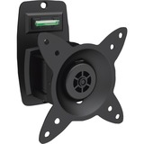Digitus DA-90350 Supporto TV a parete 68,6 cm (27") Nero, Montaggio a parete Nero, 68,6 cm (27"), 75 x 75 mm, 100 x 100 mm, 360°, Metallo, Nero